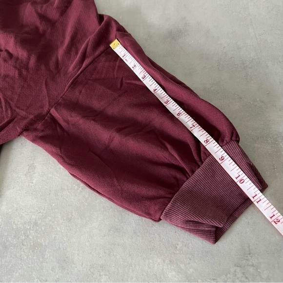 Nwt Michael Stars Anthropologie Julie Elbow Sleeve Pullover in Fired Brick - Picture 9 of 9